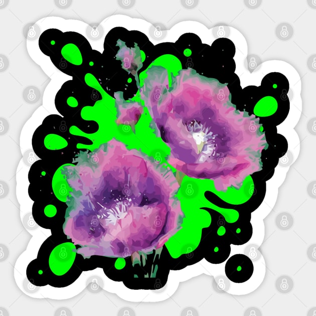 Watercolor purple flower Sticker by batinsaja